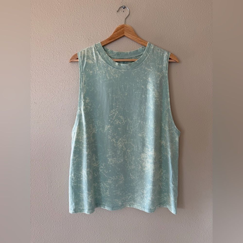 Lululemon All Yours Sporty Loose Fit Tank Top Cloudy Wash Arctic Green